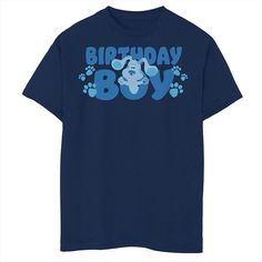 The birthday boy will love wearing this Boys Blue's Clues Blue Paw Prints Birthday Boy Husky Graphic Tee. FEATURES Crewneck Short SleevesFABRIC & CARE Cotton/Polyester Machine wash Imported Size: L HUSKY. Color: Navy. Gender: male. Age Group: kids. Material: Cotton Blend. Blues Clues 2nd Birthday, 2nd Birthday Shirt, Blue's Clues, Blues Clues, Boys Graphic Tee, Boy Tees, Paw Prints, Boy Blue, Birthday Boy