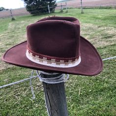 "~ALL SALES ARE FINAL ITEM DETAILS *Vintage *Western *Unisex *Hat Band with Feathers Approximately CROWN - 5 1/2\" BRIM - 3 1/4\" ITEM SPECIFICS LABEL: United Hatters Cap & Millinery Workers International Union TAG SIZE: Small COLOR: Brown CONDITION: Gently Used Vintage Condition. Few wear spots on top (see pictures) *INTERNATIONAL CUSTOMERS* I'll gladly ship overseas, please contact me with your shipping information and I will do my best to get you an accurate estimate within a day. *Check Vintage Adjustable Hat Bands For Fall, Vintage Flat Bill Hat For Country Events, Brown Hat Bands One Size Fits Most, Fitted Vintage Brown Fedora, Brown Vintage Flat Brim Hat, Vintage Hat Bands For Fall, Classic Fitted Hat Bands For Festivals, Vintage Flat Bill Hat For Fall, Classic Fitted Festival Hat Bands