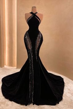 Corset Mermaid Prom Dress, Halter Corset, डिजाइनर कपड़े, Classy Prom, Black Evening Gown, Gorgeous Prom Dresses