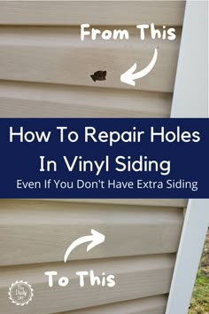 Fix Holes In Siding - The Daily DIY Vinyl Siding Repair, Siding Repair, Metal Mosaic, Vinyl Repair, Home Fix, Diy Vinyl, Gas Range, Diy Home Repair, Diy Repair