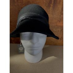 Vince Camuto Women's Ribbon Cloche Hat 100% Wool Black Nwt Features: Cloche Size: Womens Os Condition: New With Tags Condition Is New With Tag. Still In Nice Shape. Classic Black Cloche Hat With Wide Brim, Black Fitted Cloche Hat Casual, Fitted Black Cloche Hat Casual Style, Black Wide Brim Cloche Hat Casual, Black Casual Felt Hat One Size Fits Most, Black Fedora Felt Hat One Size Fits Most, Classic Black Fedora One Size Fits Most, Classic Black Cloche Hat With Short Brim, Adjustable Black Cloche Hat For Fall