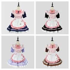 Trendy Fashion Hot Mens Plus Size Cosplay Japanese Team Uniform Lolita Maid Dres Coffee Party, Women's Dresses Gengar And Clefable, Maid Clothes, Character Outfits Ideas, Cocktail Dresses Maxi, Plus Size Cosplay, Coffee Party, Dress Apron, Skirts Outfits, Maid Outfit