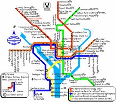 a map of the metro system