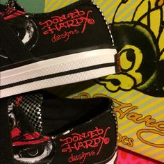 Ed Hardy Kids Shoes. Nib. Ed Hardy Shoes, Dc Skate Shoes, 00s Shoes, Money Clothes, Spend Money, Dc Shoes, Shoes Color, Ed Hardy, Workout Accessories