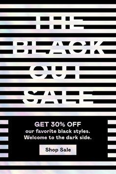 the black out sale is up to 50 % off