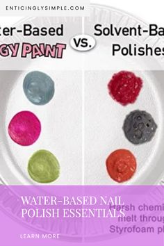 A comparison of water-based nail polishes highlighting Piggy Paint's benefits and differences, focusing on safety and aesthetics.