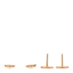 This is an authentic HERMES 18K Rose Gold TPM Farandole Stud Earrings. The earrings are crafted of 18 karat rose gold and feature the signature Farandole motif. 18k Rose Gold, Stud Earrings, Rose Gold, Gold