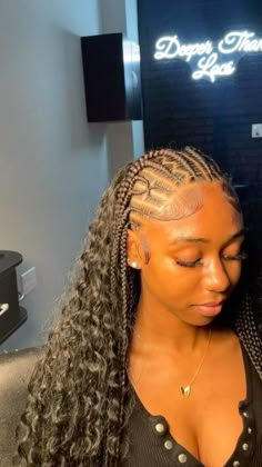 Fulani Braids Half Up Half Down, Cornrows Half Up Half Down, Braids With Bundles, Half Cornrows Half Knotless Braids, Half Cornrows Half Curly Weave, Hairstyles For Back To School, Half Braids, Bts Hairstyle