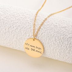 This personalized actual handwritten charm necklace is the perfect choice to preserve precious memories. Each necklace is meticulously customized, using the actual handwriting of your father or mother, showcasing deep emotion and unique commemorative significance. Whether it's a birthday gift for a sister or to commemorate a special occasion, this commemorative hand-written necklace is a precious piece of jewelry to express love and longing. Let every wear become a moment that warms the heart, a Handwriting Necklace, Gift For Sister, Precious Memories, Engraved Jewelry, Sweet Memories, Sister Gifts, Jewelry Gift, Laser Engraving, Favorite Jewelry