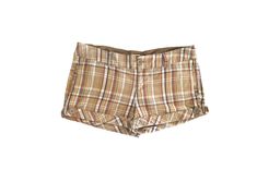 "Vintage 2000's shorts in orange and brown plaid. Low waisted with a zipper closure. 4 pocket design.  DETAILS Best fits: Labelled Large  Condition: Very good vintage Material: Cotton  MEASUREMENTS Taken from seam to seam while the garment is lying flat. Double the armpit, waist, and hips. Length from Top: 10\" Waist: 17\" Hips: 19\" Rise 10\"" Short Brown Shorts, Logan Plaid Shorts, Y2k Brown Summer Bottoms, Mini Shorts Outfit, 2000s Shorts, Preppy 2000s, Low Waist Shorts, Shorts Grunge, Trendy Outfits Inspiration