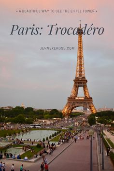 the eiffel tower in paris with text overlay