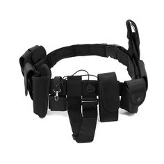 Noa Store's Adjustable Belt is perfect for law enforcement, security guards, military personnel, and extreme sports enthusiasts. This high quality duty belt is made from durable 600D Nylon and fits 28"-55" waist circumference. It comes with 10 multifunctional bags of various sizes, including a flashlight pouch and pouch. It's also great for cosplay and makes a thoughtful gift for any occasion. MULTI-USE – The police security belt is designed for law enforcement duty belt, security guards, milita Law Enforcement Equipment, Police Duty Belt, Police Duty, Hotel Door Locks, Security Uniforms, Desk Idea, Police Tactical, Security Belt, T 1000