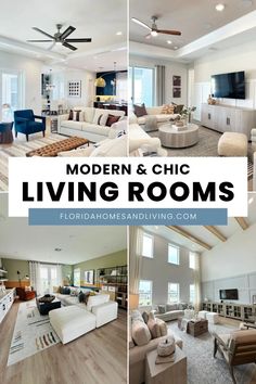 modern and chic living rooms in florida