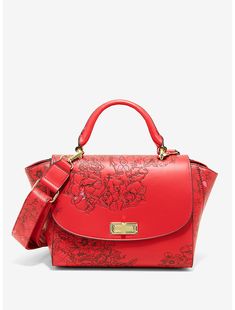 Loungefly Disney Winnie the Pooh Floral Handbag - BoxLunch Exclusive Disney Icon, Loungefly Purse, Floral Handbags, Disney Sleeping Beauty, Loungefly Bag, Disney Bag, Red Bag, Loungefly Disney, Pooh Bear