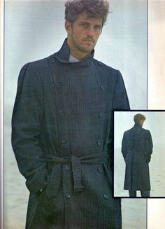 A classic coat and well suited coat is worth everything.   #Fashion #Mensfashion #Inspo #Style #Art #Vibe #Aesthetic #Clothes #Designer #Design 90s Male Fashion, 80’s Men, Vintage Fashion 1980s, Fashion Advertisement, 1980s Men, Soviet Fashion, Fashion 1980s, Mens Overcoat, Trendy Coat