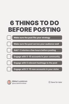 6 Things To Do Before Posting on Instagram How To Start Posting On Instagram, Instagram Strategy For Business, First Post On Instagram Ideas, First Post On Instagram, Story Ideas For Instagram, Engagement On Instagram, Business Strategy Management, Posting On Instagram, First Instagram Post