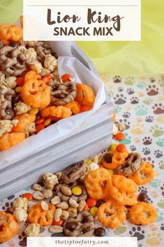 this lion king snack mix is so good it's easy to make and delicious