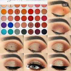 Make Up Designs, Makeup Morphe, Mekap Mata, Makeup Pictorial, Jaclyn Hill Palette, Makeup Tutorial Eyeshadow