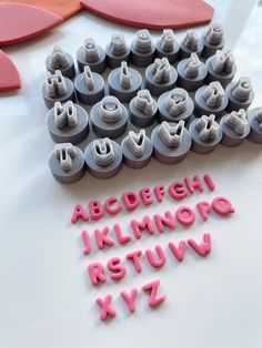 the letters and numbers are made out of plastic