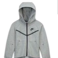 Nike Youth Girls' Tech Fleece Full-Zip Hoodie. New Tags Attached Size Medium Nike Sportswear Tech Fleece, Kids Sportswear, Black Sportswear, Nike Tech Fleece, Nike Mens, Nike Tech, Tech Fleece, Nike Kids, Active Hoodie