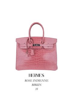 Experience the allure of the Hermès Birkin 35 in stunning Rose Indienne Porosus crocodile, paired with sleek palladium hardware. This ultra-luxurious handbag combines refined elegance with exquisite craftsmanship, making it a coveted piece for collectors and fashion connoisseurs alike. Find this exceptional Hermès Birkin at Mightychic.
#HermesBirkin #RoseIndienne #LuxuryHandbag #CrocodileBag #DesignerHandbags #HermesStyle #BirkinBag #FashionCollectible #Mightychic #HighFashion #rosewood #shoprosewood Rare Hermes Bags, Rare Birkin, Pink Birkin, Hermes Crocodile Bag, Designers Bags, Hermes Birkin Bag, Women In Luxury, Hermes Style, Birkin Bags