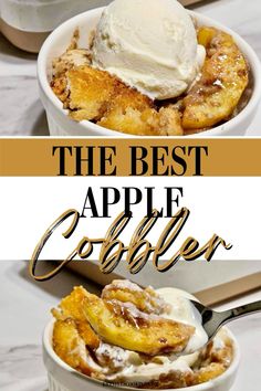 the best apple cobbler ice cream and dessert