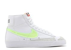 Wmns Blazer Mid '77 Essential 'White Volt' - Nike - DJ3050 100 - white/orange/black/volt | Flight Club Blazer Shoes, Flight Club