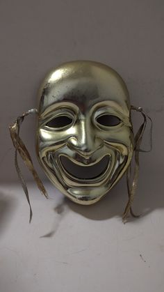 a mask that is sitting on top of a table