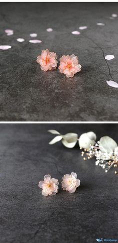 OrcaJump – Exquisite Cherry Blossom Earrings: A Timeless Symbol of Elegance – OrcaJump Store Cherry Blossom Jewelry, Cherry Blossom Earrings, Timeless Symbol, Romantic Jewellery, Cherry Blossom, Blossom, Cherry