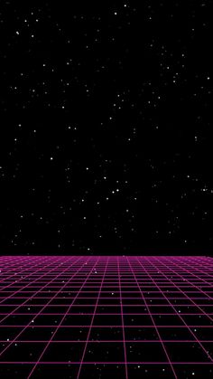 an old style computer screen with pink lines and stars in the background, as if it were from a sci - fi movie