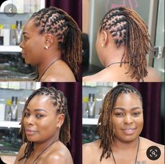 Loc Styles To The Side, Dread Lock Styles, Dread Hairstyles For Women Black, Short Loc Styles For Women Updo, Dyed Dreadlocks, How To Dye Hair, Locks Styles