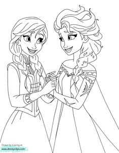 two princesses talking to each other in the disney coloring pages for kids and adults