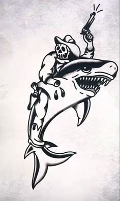 Traditional Shark Tattoo, Tattoos Feather, Tattoos Feminine, Hai Tattoo, Traditional Tattoo Black And White, Traditional Tattoo Stencils, Traditional Black Tattoo, Tattoos Love