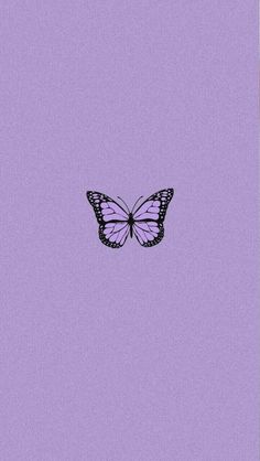 a purple background with a black and white butterfly