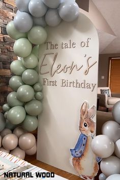 a birthday party with balloons and decorations