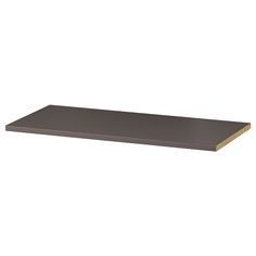 a shelf that is made out of metal and has gold trimmings on the edge