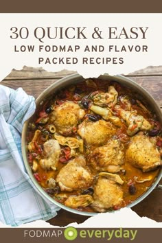 Easy Fodmap Recipes, Low Fodmap Chicken Recipes, Fodmap Chicken Recipes, Ibs Diet Recipes, Braised Dishes, Fodmap Chicken, Fodmap Recipes Dinner, Low Fodmap Chicken, Low Fodmap Recipes Dinner