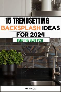 Trendy Kitchen Design, Backsplash Trends, Natural Stone Backsplash, 2024 Kitchen, Handcrafted Tile, Stone Backsplash, Kitchen Colour Schemes, Backsplash Designs, Glass Backsplash