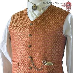 "*Instant Pdf File Full sized  sewing pattern.    *Victorian style High neck waistcoat / vest with welt pockets.  *Perfect for weddings, steampunk, gothic, wild west, Victorian vests. * Instruction are IN ENGLISH only  * Prints easily on both USA letter paper and A4 paper.  * This pattern includes 2 sizes to fit from a 38\" chest to a 44\" chest.  * Victorian style these can be made high neck for day wear and Horseshoe neck for evening wear. * I've made this pattern many times and its evolved to become a favourite with my customers as it makes a fitted traditional Victorian shape rather than a modern     pattern that are very loose and badly fitted on both shoulders and armholes.     Please feel free to email any questions before buying." Waistcoat Sewing Pattern, Waistcoat Sewing, Victorian Waistcoat, Victorian Vest, Waistcoat Pattern, Steampunk Top Hat, Steampunk Costumes, Corset Sewing Pattern, Mens Waistcoat