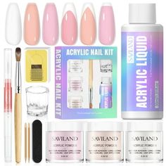 Click here are what you can get more optional: The Saviland Brand Page $6.99-$24.99Acrylic-Liquid-Monomer $8.99-$12.99Nail-Dehydrator&Primer-Set $12.99-$29.993-Colors-Acrylic-Nail-Kit $25.99-$39.99Acrylic-Nail-Kit-With-Nail-Drill $15.99-$29.9910/36 Colors-Acrylic-Powder-Set Specification 1.Brand: Saviland 2.Colors: clear, pink & white 3.Package Includes: 3pcs acrylic powder (clear, pink & white), 100pcs nail forms, 1pc acrylic liquid, 1pc acrylic nail brush(#12), 1pc acrylic dappen dish, 1pc min Poly Gel Nail Kits For Beginners, Dappen Dish, Acrylic Nail Brush, Acrylic Nail Set, Acrylic Liquid, Electric Nail File, Gel Acrylic Nails, Acrylic Nail Kit, Liquid Nails