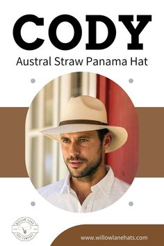 This genuine panama hat is hand woven from 100% Toquilla Straw. Not only is this hat excellent quality, it offers great sun coverage for both men and women. The band that accents the crown sports a dark brown leather band. Practical, fashionable, and high quality. #panamahat #hatsformen #cowboystyle #rodeooutfit #memorialday #holidayoutfit Mens Western Wedding Attire, Cowboy Style For Men, Urban Cowboy Style, Mens Panama Hat, Mens Western Style, Race Day Hats, Mens Western Wear