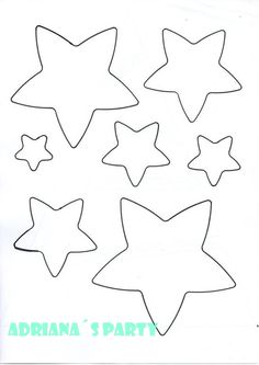 the cut out stars have been placed on top of each other to make it look like they