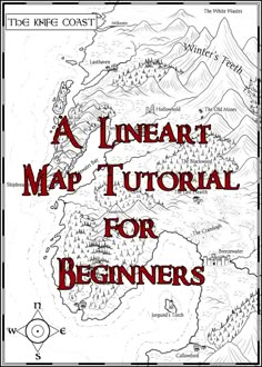 a lineart map with the title for beginners