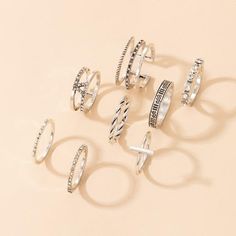 wickedafstore Ancient silver Hollow Opening Knuckle Rings Silver Open Ring Stackable Midi Rings, Silver Stackable Open Midi Rings, Silver Stackable Metal Midi Rings, Trendy Silver Toe Ring, Trendy Silver Metal Midi Rings, Trendy Stackable Metal Midi Rings, Trendy Silver Stackable Toe Rings, Iris Ring, Ring Sets Boho