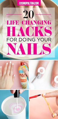 Nail Painting Tips, Nagel Stamping, Nail Polish Hacks, Nail Polish Bottles, Nail Art Hacks, Diy Manicure, Nail Paint