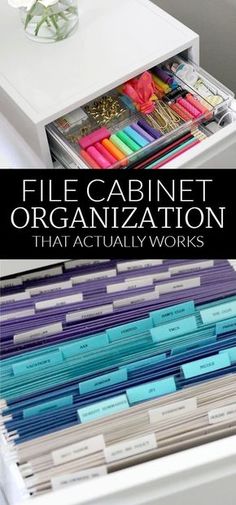 file cabinet organization that actually works