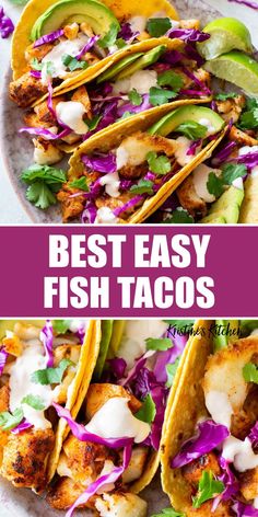 the best fish tacos with cabbage and avocado