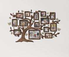 a family tree with many pictures on it