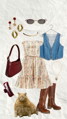 Modest Mouse Concert Outfit, Farmers Market Outfit Aesthetic, Pheobe Buffay Outfit, Cute Picnic Outfits, 70s Outfits Aesthetic, Germany Outfits, Phoebe Buffay, Aesthetic Fits