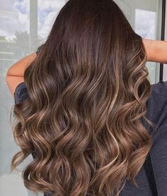 Brown Hairs, Long Hair Waves, Gorgeous Hair Color, Spring Hair Color, Hair Color Light Brown, Long Hair Color